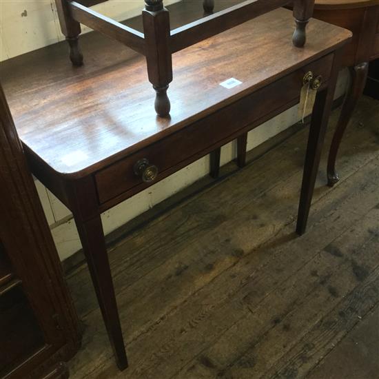 George III mahogany side table(-)